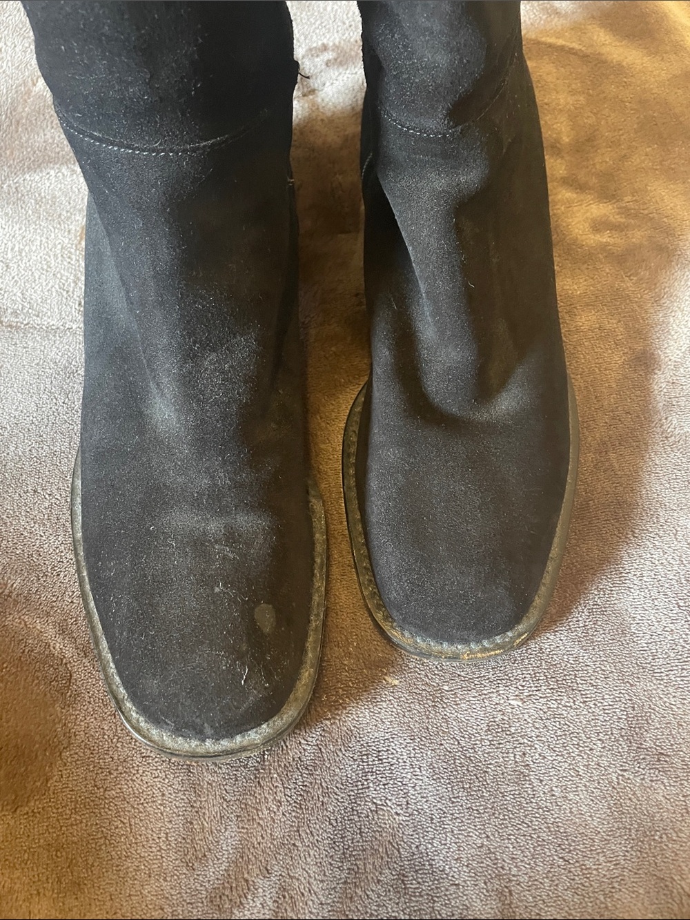 Prada Black Suede knee high Boots - Picture 4 of 12
